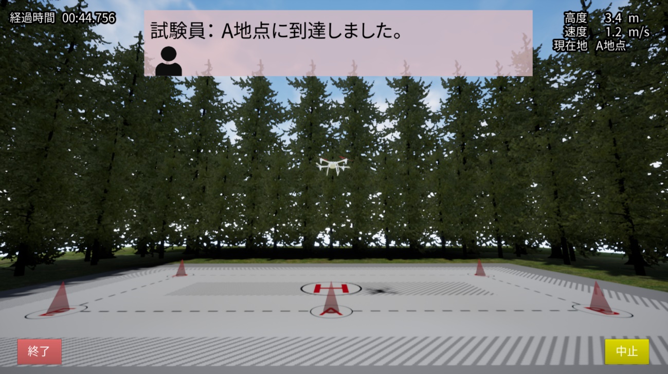 自由飛行画面