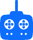 プロポによる操縦アイコン